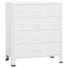 vidaXL Commode industrielle avec tiroirs blanc 78x40x93 cm Voir les images du produit 1