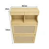 Schuhschrank Rattan, Schuhkipper Schmal, 16 Paar, Gelb | Produktbild-Vorschau 5
