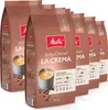 Several bags of Melitta BellaCrema La Crema coffee beans are displayed in a row against a white background. Produktbild-Vorschau