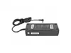 A black laptop power adapter with a coiled cord and a right-angle connector, presented on a white background. Produktbild-Vorschau