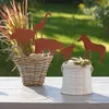 UNUS Deko Gartenstecker Tiere 5er Set aus Afrika Rostoptik Produktbild-Vorschau 3