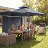 Outsunny Pavillon 3,2x3,2 m Stabil Winterfest Produktbild-Vorschau 9