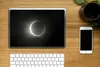 MuchoWow® Laptop Aufkleber Sticker Cover Sonnenfinsternis Produktbild-Vorschau 2