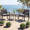 Set di mobili da giardino in polyrattan COSTWAY, set da Anteprima dell’immagine prodotto 2