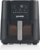 A black Gorenje air fryer is shown against a white background. Produktbild-Vorschau