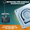 4 Stück Zurrmulde, verzinkt, 105 x 105 mm, 800 daN, mit Produktbild-Vorschau 3