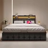 Letto imbottito CDGlobal 140x200cm con USB e rete a doghe, Anteprima dell’immagine prodotto 11