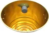 Interior view of a cylindrical ash vacuum cleaner with a golden interior and a gray component attached to the top. Anteprima dell’immagine prodotto