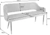 riess-ambiente Design Sitzbank PARIS 160cm senfgelb Samt Produktbild-Vorschau 7