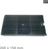 A charcoal filter for a kitchen appliance, shown from a top-down perspective. Produktbild-Vorschau