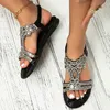 ASKSA Damen Glitzer Sandalen Sommer, Strass Sandalen Produktbild-Vorschau 4