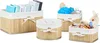 Relaxdays Aufbewahrungskörbe Bambus, 4er Set, Produktbild-Vorschau 1