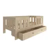 Kinderbett mit hochem Rausfallschutz und Schublade, 80x160 Produktbild-Vorschau 5
