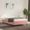 The Living Store Bettgestell Rosa 120x190 cm Samt Produktbild-Vorschau 4