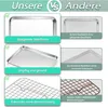 Homikit Backblech Auskühlgitter Set Edelstahl Produktbild-Vorschau 5