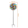 Metall Windrad bunt - 210 x 61 cm - Deko Windspiel Produktbild-Vorschau 2