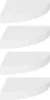 Four white corner shelves are stacked vertically against a white background. Produktbild-Vorschau
