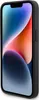 A black phone case is shown from a side angle, with the phone screen displaying a colorful abstract image. Anteprima dell’immagine prodotto
