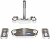 Gabelbrücken Set für 33mm Standrohre Alu Typ 7 silber Produktbild-Vorschau 1