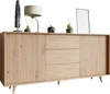 Široká komoda s dvířky a šuplíky PRESIDIO - dub artisan Náhled obrázku produktu 8