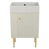 A freestanding bathroom cabinet with a sink on top, presented against a white background. Anteprima dell’immagine prodotto