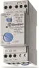 A close-up, angled view of a Finder Level Relay mounted on a DIN rail. Produktbild-Vorschau