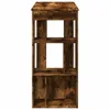 vidaXL Barový stůl s policí Smoked Oak 102x50x103,5 cm Náhled obrázku produktu 5