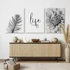 Muralo Leinwand Bilder Set 3 Bilder 30x40cm BLUME 3D Feder Produktbild-Vorschau 2