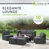 Juskys Polyrattan Gartenmöbel Set Salou inkl. Abdeckung - Produktbild-Vorschau 7