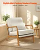 Chaise d'accent VEVOR Fauteuil moderne avec cadre en bois Voir les images du produit 2