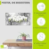 ARTland Poster weiße Orchideen auf Ornamenten Größe: 40x20 Produktbild-Vorschau 2