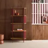 sweeek - Bücherregal aus gebogenem Metall mit Holzdekor, 5 Produktbild-Vorschau 6
