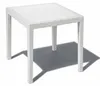 Gartentisch King 79x79cm Rattan-Optik Kunststoff Terrasse Weiß eckig Balkon Produktbild-Vorschau