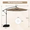 Ombrellone COSTWAY da 350 cm con base, luci a LED e Anteprima dell’immagine prodotto 9
