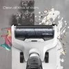 A wet and dry vacuum cleaner is shown cleaning a floor with various stains and spills. Produktbild-Vorschau