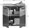 Xonox.Home Mason Waschbecken Unterschrank in Nox Oak / Grau Produktbild-Vorschau 7