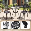 COSTWAY Set di mobili da giardino 3 pezzi, tavolo da Anteprima dell’immagine prodotto 6