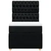 Boxspringbett mit Matratze Schwarz 80x200 cm Stoff Produktbild-Vorschau 6