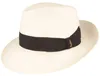 Borsalino klassischer Bogart Panama Strohhut breite Krempe in weiß Produktbild-Vorschau