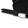 A close-up view of a black car seat with a white and red latch mechanism. Anteprima dell’immagine prodotto