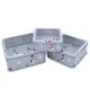 Set di 3 scatole metalliche per biscotti con finestra Anteprima dell’immagine prodotto 1