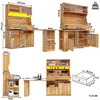 Flieks Hochschrank Küchenschrank mit ausziehbarem Tisch, Produktbild-Vorschau 7