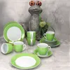 18tlg Kaffeeservice Variant Grün Porzellan 6 Personen Produktbild-Vorschau 3
