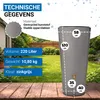 4rain VASO 2in1 regenton 220 L zinkgrijs incl. kunststof Productafbeelding-voorbeeld 3