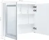 vidaXL LED-Spiegelschrank 80x12,2x68 cm Produktbild-Vorschau 10