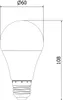 Mexen Nova 3x LED-Glühbirne E27, A60, 8W, Neutral - 4000K, Produktbild-Vorschau 4