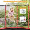 Trampoline de jardin COSTWAY Ø165cm avec filet de sécurité, Voir les images du produit 6