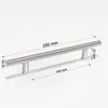 10x Design Möbelgriffe Edelstahl-Optik – Bohrlochabstand Produktbild-Vorschau 3