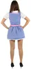 Dirndl für Damen blau/weiß/rosa kariert, Größe:XL Produktbild-Vorschau 3