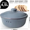 Römertopf Brottopf Rund Ø 30cm - Brotkasten Blau-Grau aus Produktbild-Vorschau 4